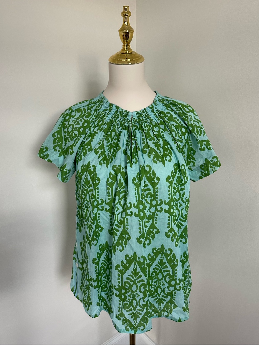 Rungolee 100% Cotton Smocked Blouse